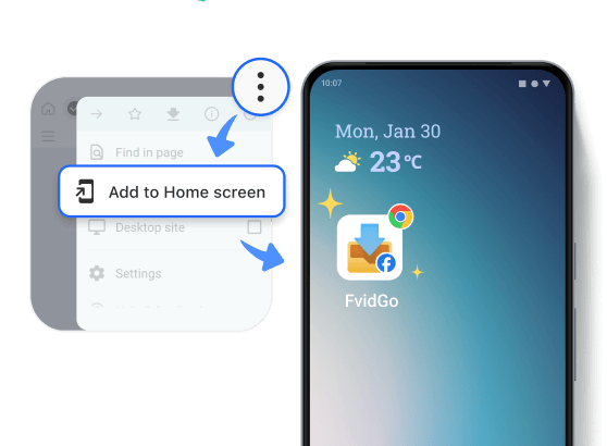 Add FvidGo to Home Screen